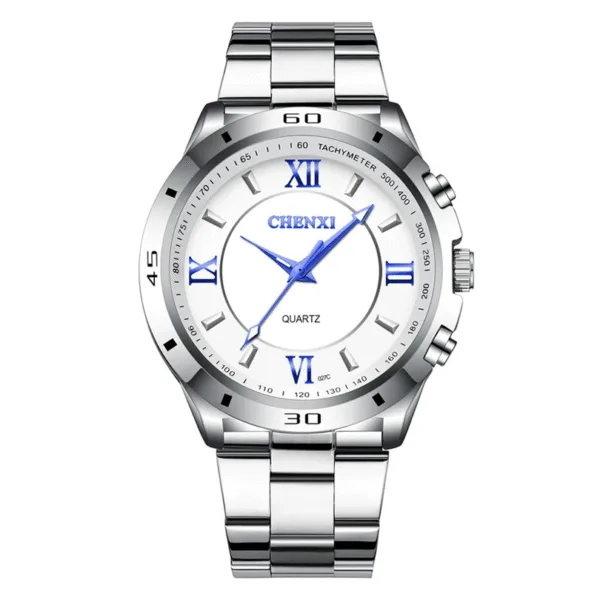 CHENXI Top Luxury Brand Men Analog Quartz Watches Fashion Waterproof Stainless Steel Watch Sport Mens Casual Date Wristwatches 7