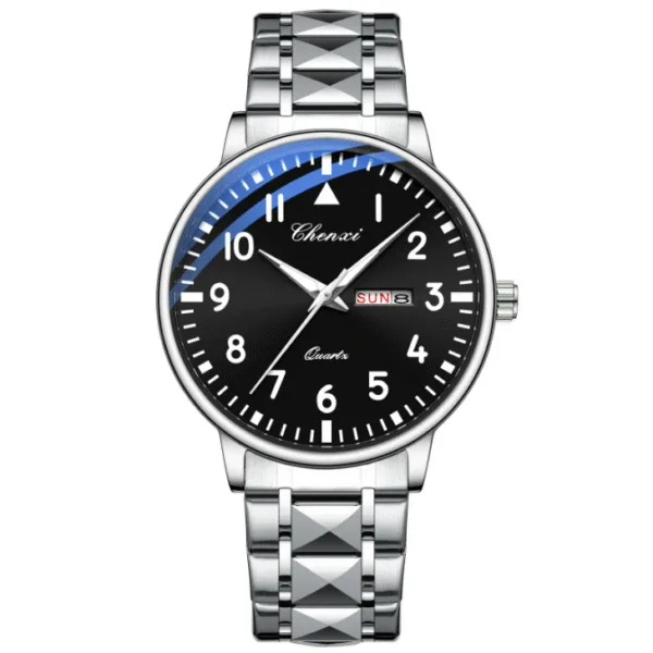 CHENXI New Top Brand Luxury Mens Watches Luminous Waterproof Stainless Steel Watch Quartz Men Date Calendar Business Wristwatch 10