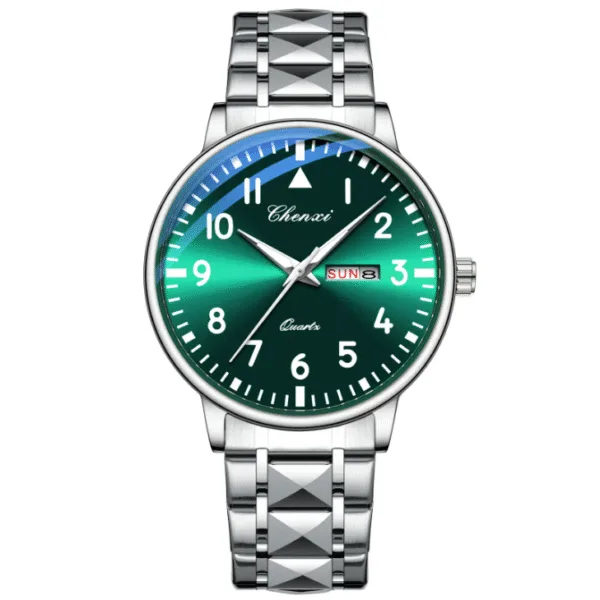 CHENXI New Top Brand Luxury Mens Watches Luminous Waterproof Stainless Steel Watch Quartz Men Date Calendar Business Wristwatch 9